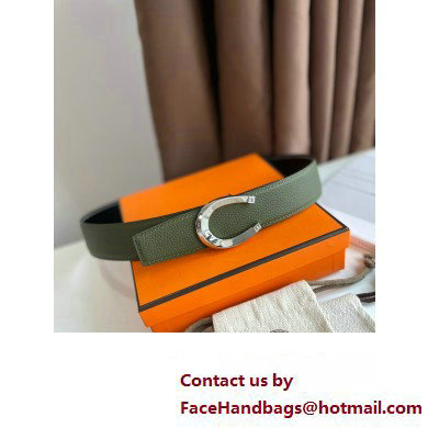 Hermes Luck belt buckle  &  Reversible leather strap 38 mm 08 2023